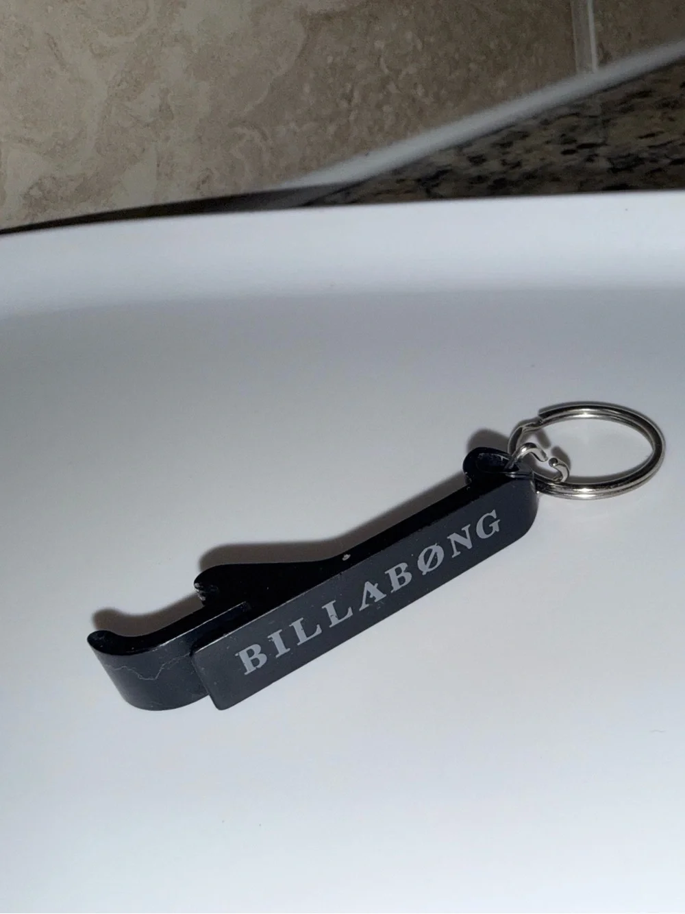 🌊 Billabong Black Bottle Opener Keychain